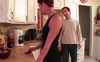 Slutty brunette MILF gets her tiny pussy