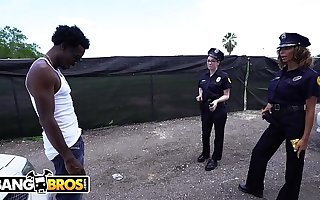 BANGBROS - Lucky Suspect Gets Tangled Up With Some Super Sexy Female Cops